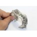 Bangle Cuff Bracelet Sterling Silver 925 Labradorite Stone Handmade Women C464